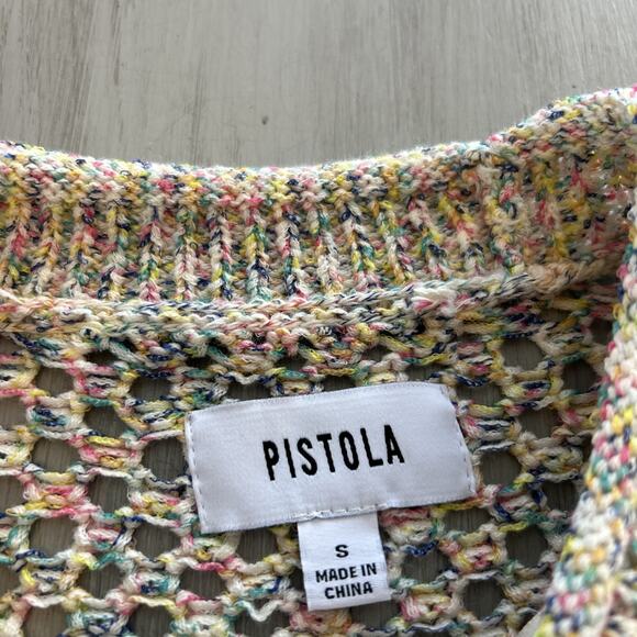 Pistola Caroline Open Knit Confetti Sweater Sz S - Picture 5 of 10